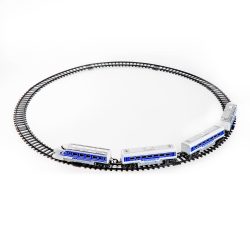   Express kisvasút - vasútállomással - elemes - 5 féle pálya