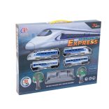 Express kisvasút - vasútállomással - elemes - 5 féle pálya