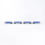 Express kisvasút - vasútállomással - elemes - 5 féle pálya