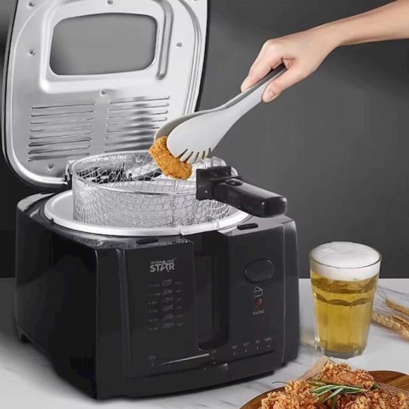 WinningStar - Olajsütő - 3 L - 1600 W - fekete