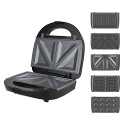   WinningStar - Tapadásmentes melegszendvics sütő 5 az 1 -ben - 750 W