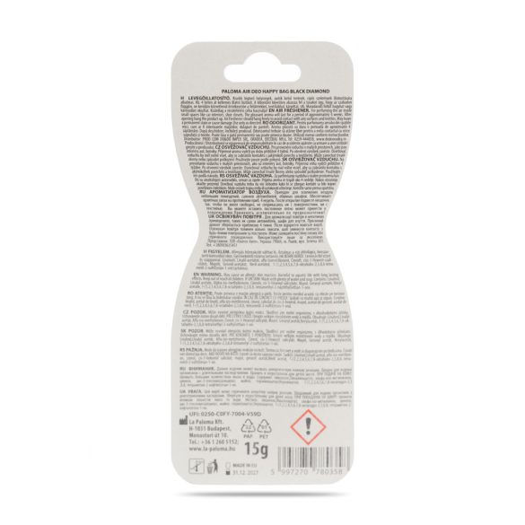 Illatosító - Paloma Happy Bag - Black Diamond