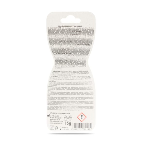 Illatosító - Paloma Happy Bag - Vanilla