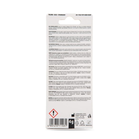 Illatosító - Paloma Gold Fresh Fruit - Strawberry