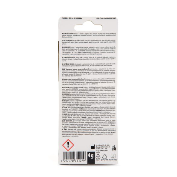 Illatosító - Paloma Gold Fresh Fruit - Blueberry