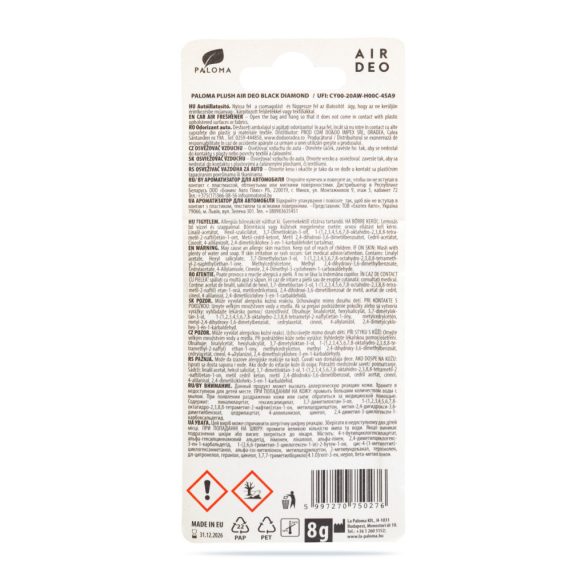 Illatosító - Paloma EMO Plush BLACK DIAMOND