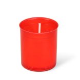 6 db-os mécses betét, szín: piros - Ø4,3 cm