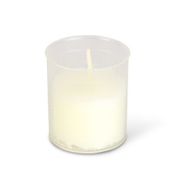 4 db-os mécses betét, szín: fehér - Ø5 cm