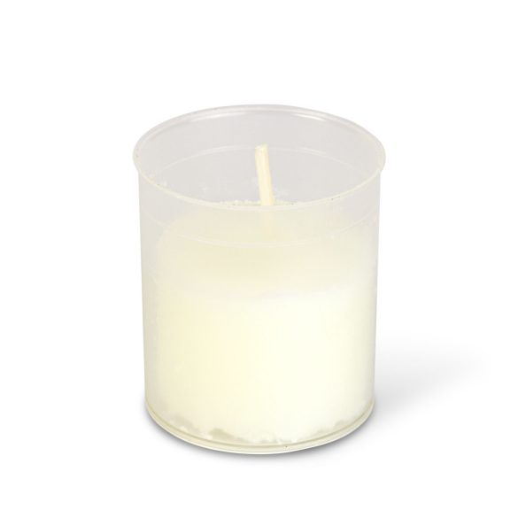 4 db-os mécses betét, szín: fehér - Ø5 cm