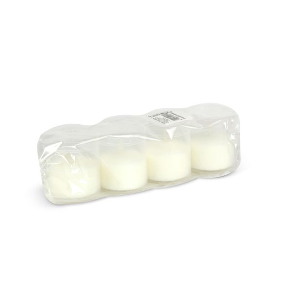 4 db-os mécses betét, szín: fehér - Ø5 cm