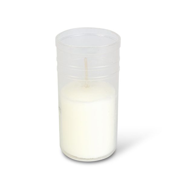 10 db-os mécses betét - Ø4,8 cm - szín: fehér