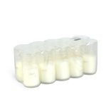 10 db-os mécses betét - Ø4,8 cm - szín: fehér