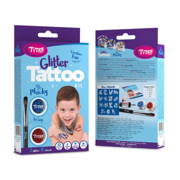 Plucky csillámtetoválás szett