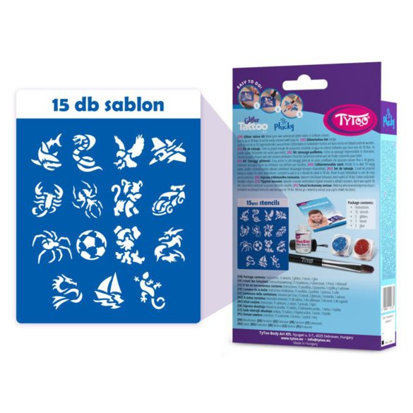 Plucky csillámtetoválás szett