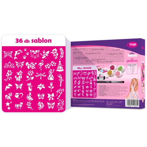 Glamorous csillámtetoválás szett