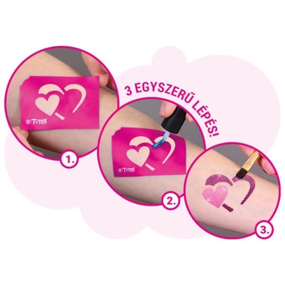 Glamorous csillámtetoválás szett