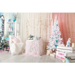   Polyester fotó háttér. Karácsonyi stúdió háttér 210cm x 250cm plHDR1203