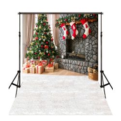   Polyester fotó háttér. Karácsonyi stúdió háttér 210cm x 250cm plgc-5732
