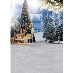   Polyester fotó háttér. Karácsonyi stúdió háttér 210cm x 250cm plgc-5925