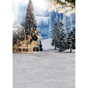 Polyester fotó háttér. Karácsonyi stúdió háttér 210cm x 250cm plgc-5925