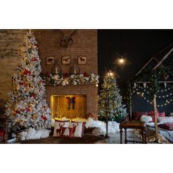   Polyester fotó háttér. Karácsonyi stúdió háttér 210cm x 250cm plsd-372