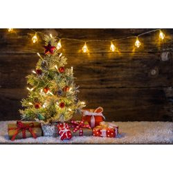   Polyester fotó háttér. Karácsonyi stúdió háttér 210cm x 250cm plsd-446