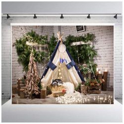   Polyester fotó háttér. Karácsonyi stúdió háttér 210cm x 250cm plsd-571