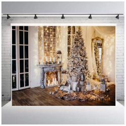   Polyester fotó háttér. Karácsonyi stúdió háttér 210cm x 250cm plsd-572