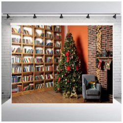   Polyester fotó háttér. Karácsonyi stúdió háttér 210cm x 250cm plsd-573