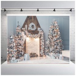   Polyester fotó háttér. Karácsonyi stúdió háttér 210cm x 250cm plsd-635