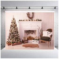   Polyester fotó háttér. Karácsonyi stúdió háttér 210cm x 250cm plsd-649